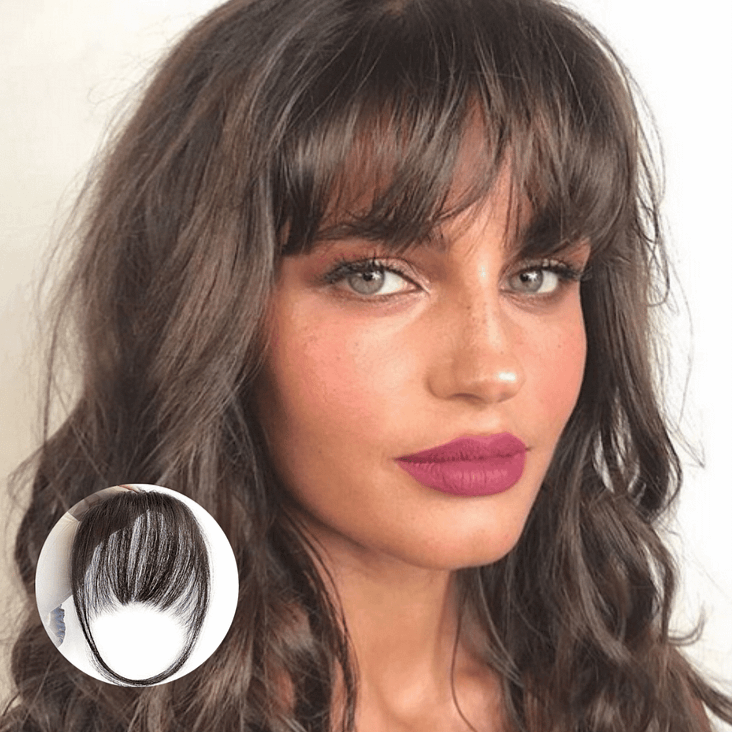 Clip-in fringe for an instantly transformed look 